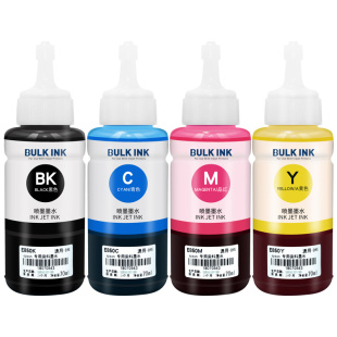 【顺丰】适用epson爱普生L405墨水 四色L211 L110 M205 M105 L220 L365 L605打印机填充通用非原装补充装彩黑