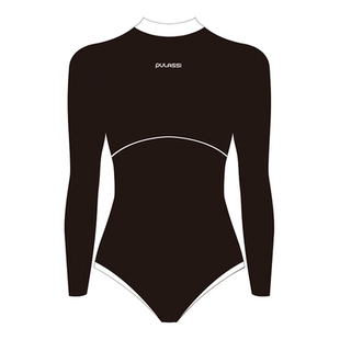 pulassi泳衣女款竞速游泳馆专用泳装2026新款长袖保守游泳衣女