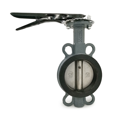 也字对夹式手柄蝶阀国标体