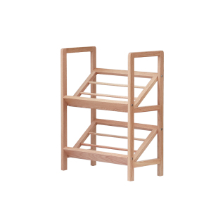 实木斜放式鞋柜门口日式入户极窄简易超薄儿童玄关家用木质窄鞋架