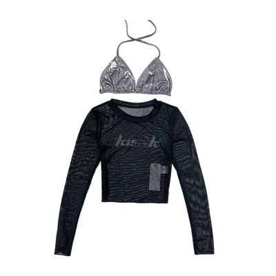 欧美亚文化水钻比基尼两件套