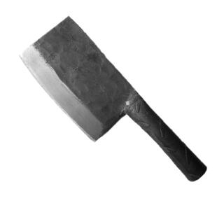 国藩聋哑手工锻打砍骨刀家用斩骨鱼刀屠夫商用加厚剁大骨专用刀斧