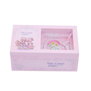 粉系音乐盒小女孩生日礼物八音盒上链发条跳舞公主音乐盒送孩子