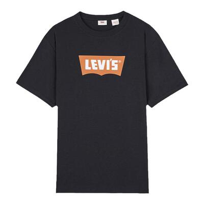 李维斯情侣美式印花宽松短袖T恤