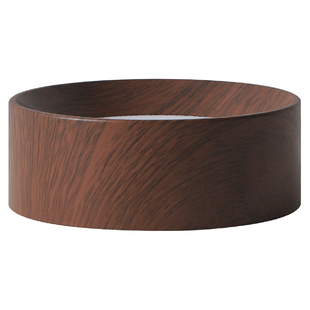 超薄明装筒灯圆形led小吸顶灯过道灯木纹客厅中古风胡桃木无主灯