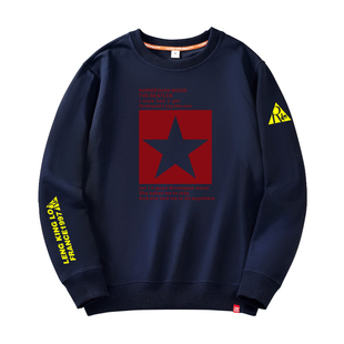 法国公鸡卫衣男宽松大码潮牌春秋薄款圆领长袖保暖秋冬季2026新款