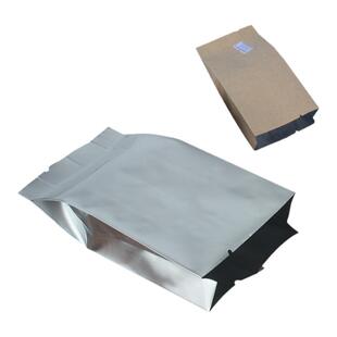 牛皮纸热封袋三边封风琴袋内镀铝箔食品茶叶包装袋锡纸袋批发定制