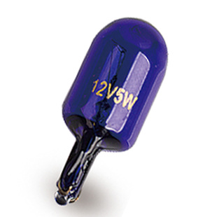 12V白光汽车小插泡T10示宽灯w5w牌照灯阅读灯LED解码12961蓝泡