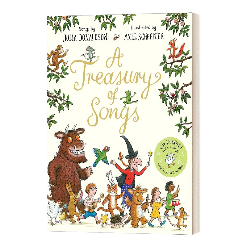 英文原版 A Treasury of Songs 茱莉亚·唐纳森童谣歌曲集 Julia Donaldson 绘本 咕噜牛作者 英文版 进口英语原版书籍