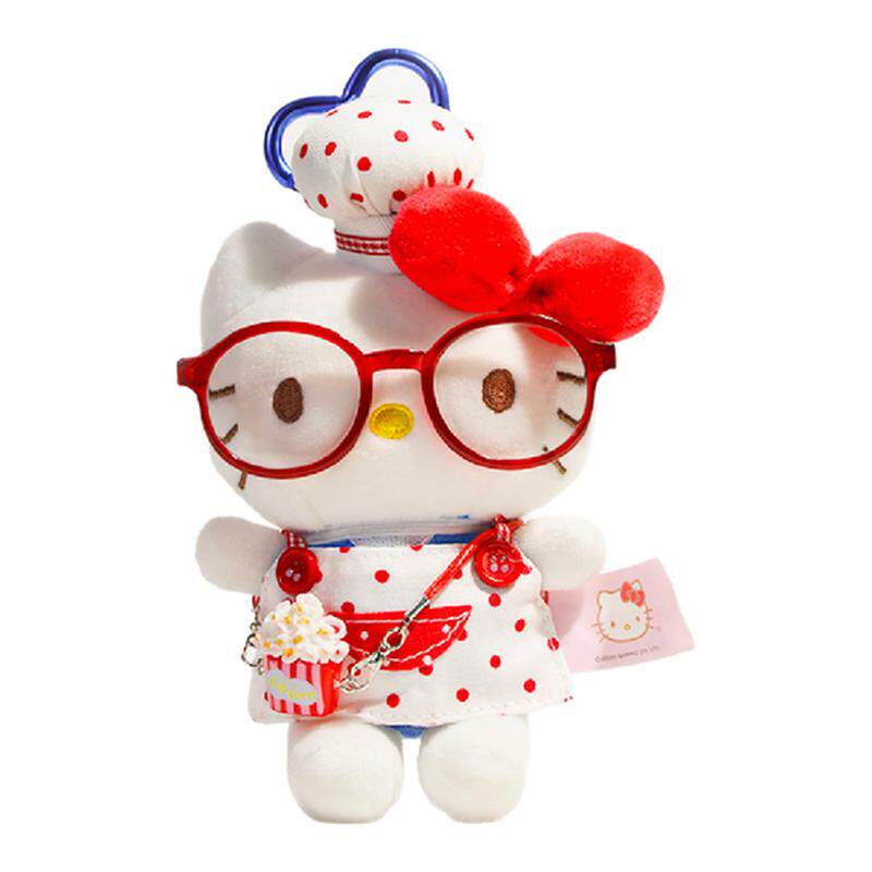 正版hellokitty书包包挂件可爱毛绒公仔钥匙扣包挂饰哈喽kitty潮