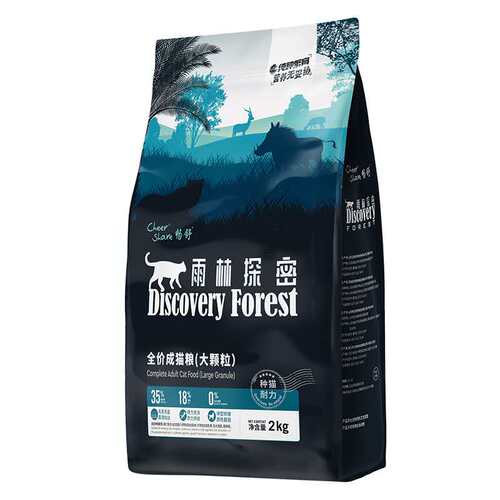 畅舒优品畅舒雨林探秘系列大颗粒成猫猫粮2kg美毛发腮增肥