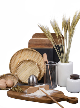 中式厨房样板间厨房摆件菜板厨具