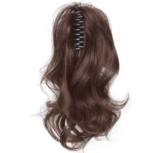 贵气千金瀑布卷发高马尾假发抓夹女后脑勺增发量蓬松颅顶短发神器