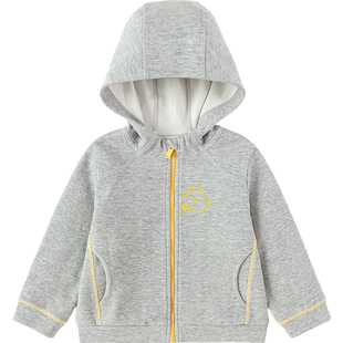 巴拉巴拉宝宝外套男童女童开衫卫衣春秋款童装儿童连帽休闲上衣小