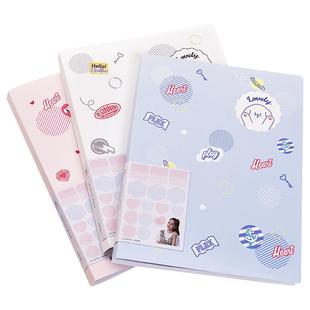 得力a4文件夹多层学生用资料册大容量卷子纸夹子插页式多页活页透明试卷奖状产检报告乐谱整理分类办公收纳袋