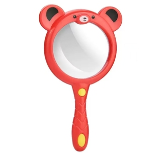 放大镜儿童手持式卡通高清可爱文具小学生用便携式植物观察扩大镜