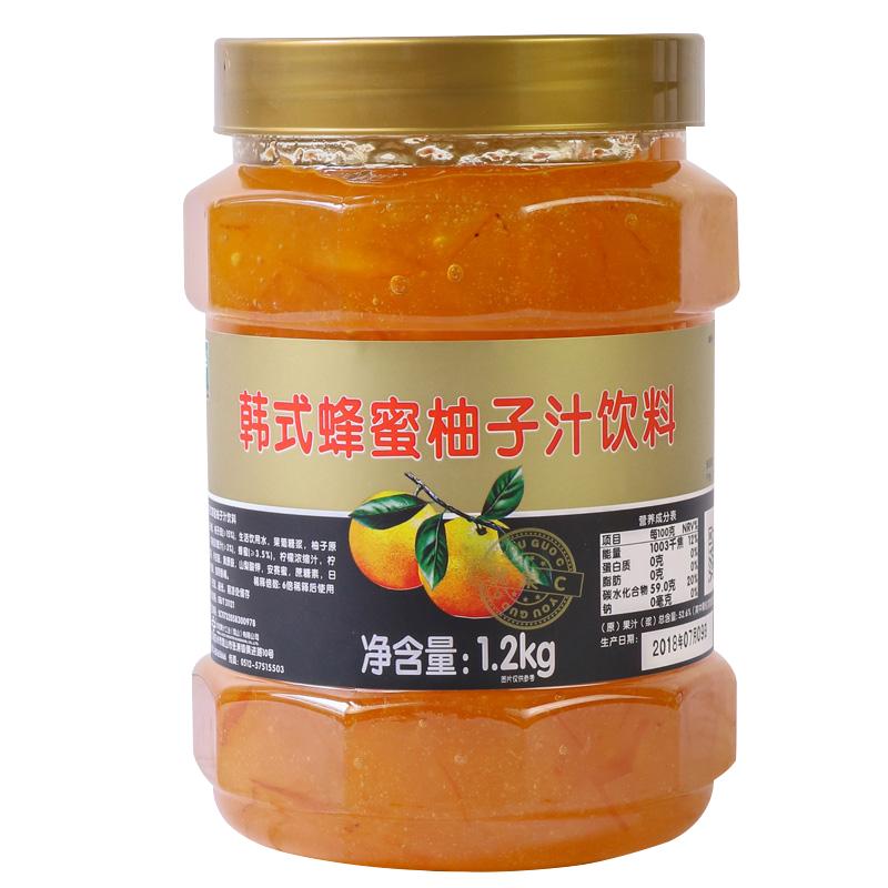 水果茶酱 特卖】鲜活韩式蜂蜜柚子汁柠檬味冲饮配料奶茶店专商用