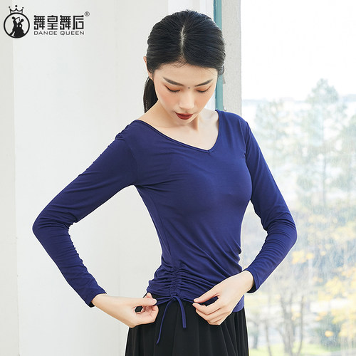 舞蹈练功服上衣女形体跳舞衣服装新款现代芭蕾拉丁古典中国舞训练