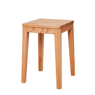 全实木凳子家用可叠放橡木客厅餐桌凳子方凳木头板凳原木结实耐用