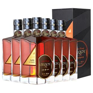 张裕官方 可雅白兰地珍藏五星金奖男人四十洋酒整箱500ml*6瓶正品