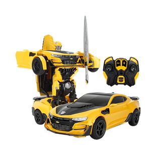 大黄蜂擎天柱可变形金刚玩具遥控汽车人机甲器人模型男孩新年礼物
