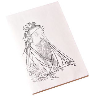 工笔画白描底稿永乐宫朝元图古代线描画谱描红临摹勾线熟宣纸国画