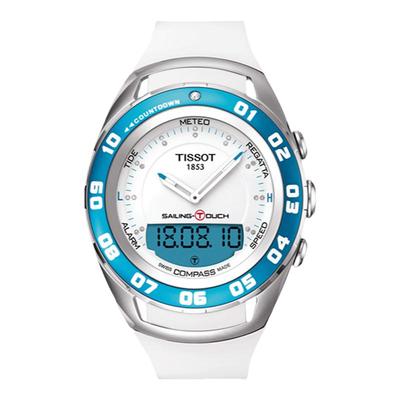 天梭瑞士多功能触屏户外石英手表