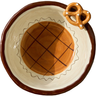 肆月卡通小碗陶瓷釉下彩漂亮的儿童米饭碗吃饭水果沙拉小碗高颜值