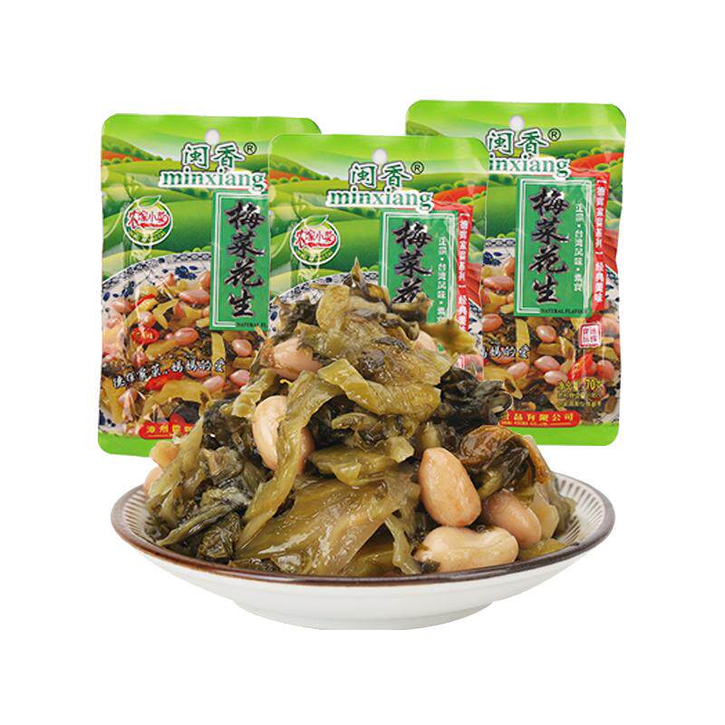 闽香梅菜花生笋丝下饭配粥咸菜
