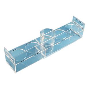 有机玻璃烧杯架 亚克力量杯架 带提手5/10/25/50/100/200/500/1000/2000/3000/5000ml透明 可定制