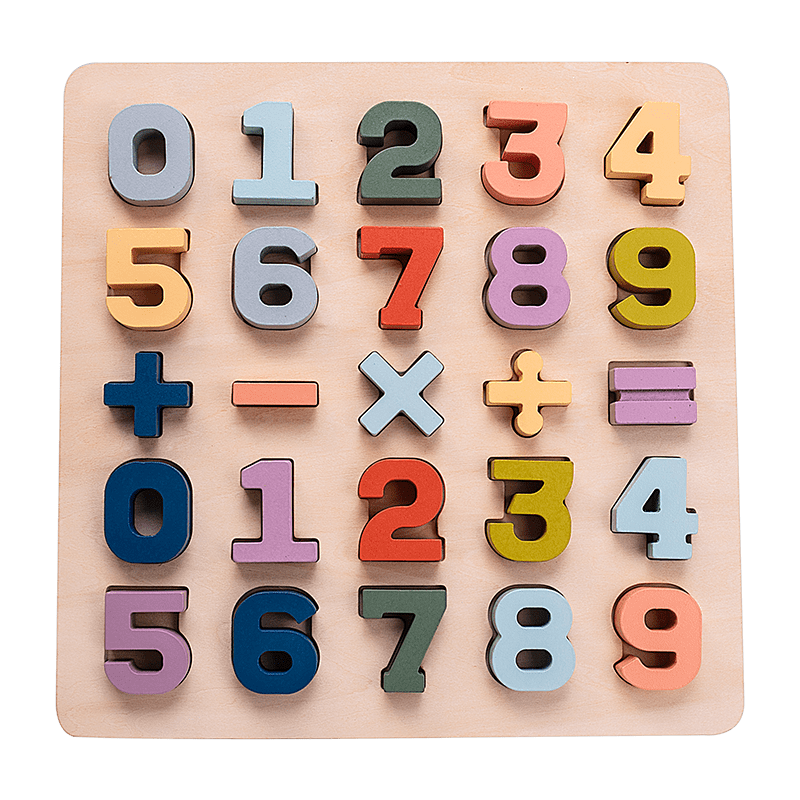 澳乐入门级数字拼图积木益智早教玩具开发动脑1 2 3