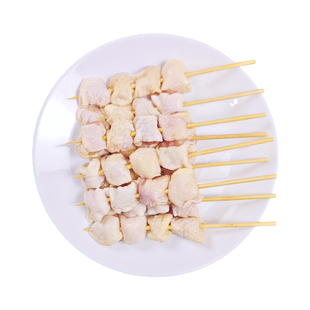 整箱盟旺原味带皮鸡腿肉串鸡肉串烧烤烤串油炸小吃餐厅半成品冷冻