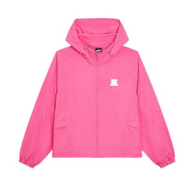 特步运动风衣女款2025夏季新品户外休闲运动外套夹克975228140092