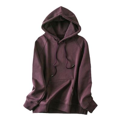 连帽卫衣女2025秋冬季新款休闲宽松大口袋加绒帽衫外穿打底上衣潮
