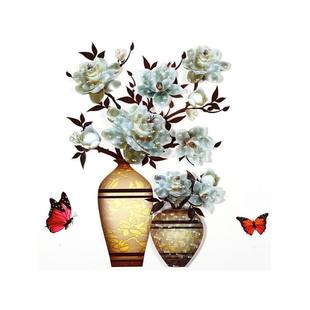 同款墙贴补洞3d自粘立体仿真花瓶贴画贴花衣柜贴纸装饰冰箱贴