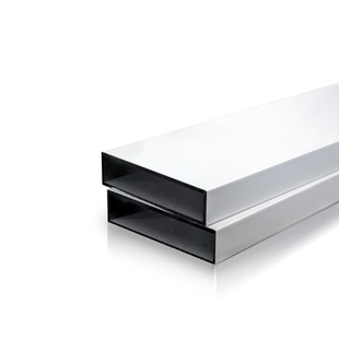 金属衣柜门框铝合金立柱砌墙衣柜支柱铝合金方管80x20白色铝方通