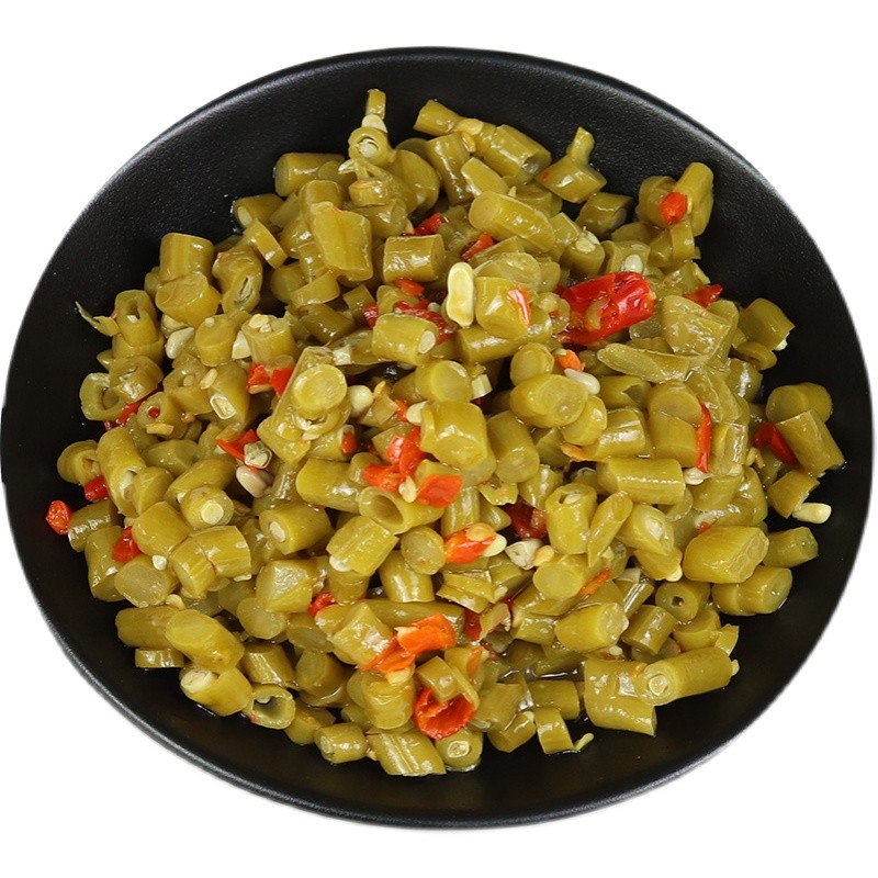 酸豆角整箱10斤农家自制商用酸豆角即食咸菜开味下饭菜红油豇豆角