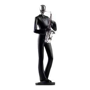 北欧黑白音乐人物创意客厅摆件办公室书房酒柜轻奢高档小众装饰品