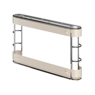 刀架薄款奶油风厨房置物架免打孔壁挂式透明多功能刀具架收纳套装