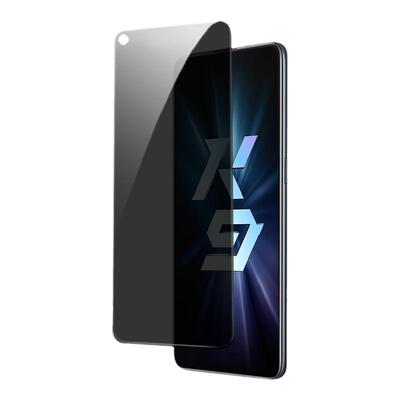 适用oppok9系列全屏防窥钢化膜
