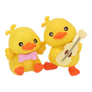 可爱小黄鸭玩具卡通小鸭子盲袋摆件公仔动物模型仿真玩偶礼物迷你