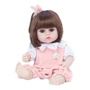 洋娃娃仿真婴儿可说话眨眼洗澡重生娃娃软胶宝宝玩具生日礼物38cm