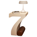 创意7号床头柜代替品卧室简约设计感床边柜小户型窄柜轻奢高级感