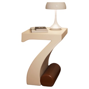 创意7号床头柜代替品卧室简约设计感床边柜小户型窄柜轻奢高级感