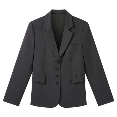 达佳诗灰色西装外套女春季气质高级感通勤职业装春招面试西服套装