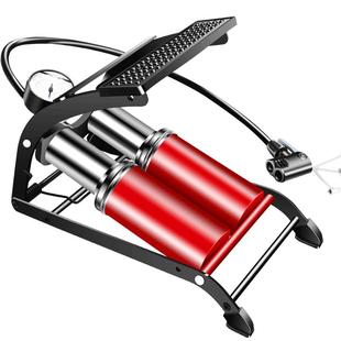 小车载充气泵汽车用打气筒高压轿车胎简轮胎脚踩加气泵手动打气泵