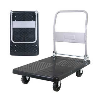 轻音轮加厚平板手搬货折叠小推车手拖车小型拉货车搬运便携