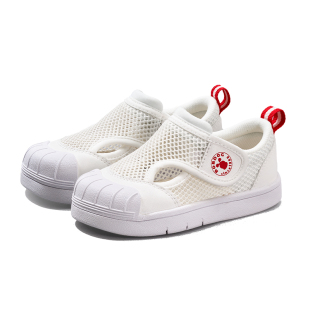 巴布豆男童童鞋幼儿园室内鞋夏季透气儿童小白鞋大网宝宝鞋子女童