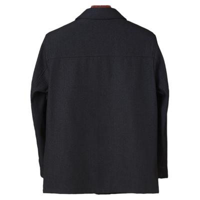 中年爸爸夹克衫纽扣秋冬装外套