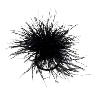 鸵鸟羽毛发圈韩国新款少女高级感鸡毛头饰超仙发饰头绳皮筋女扎头